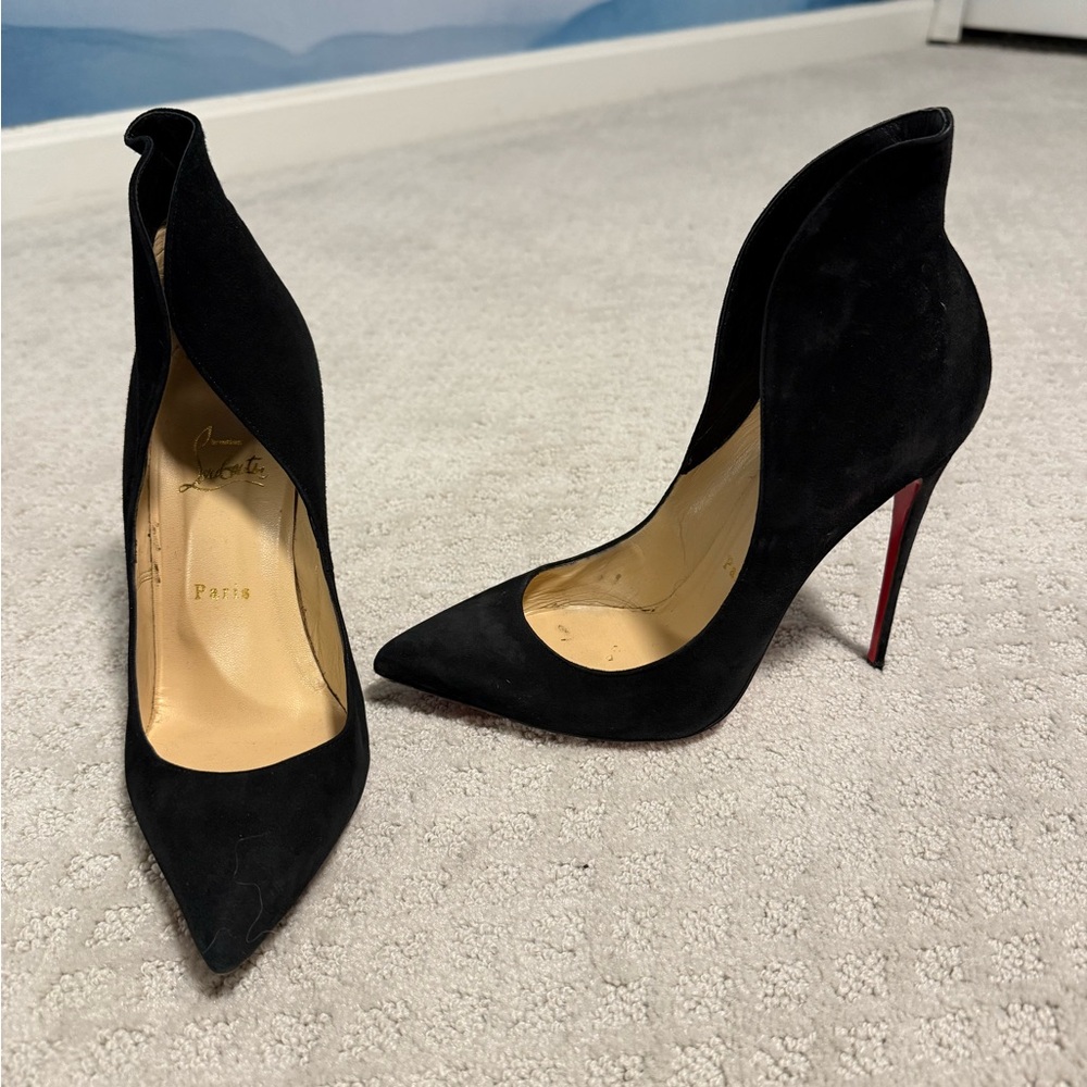 Christian Louboutin Mea Culpa 120 Suede Pumps — Size 39.5